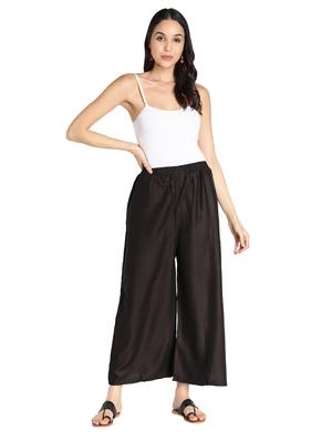 mid rise solid palazzo - 17826886 - Standard Image - 4
