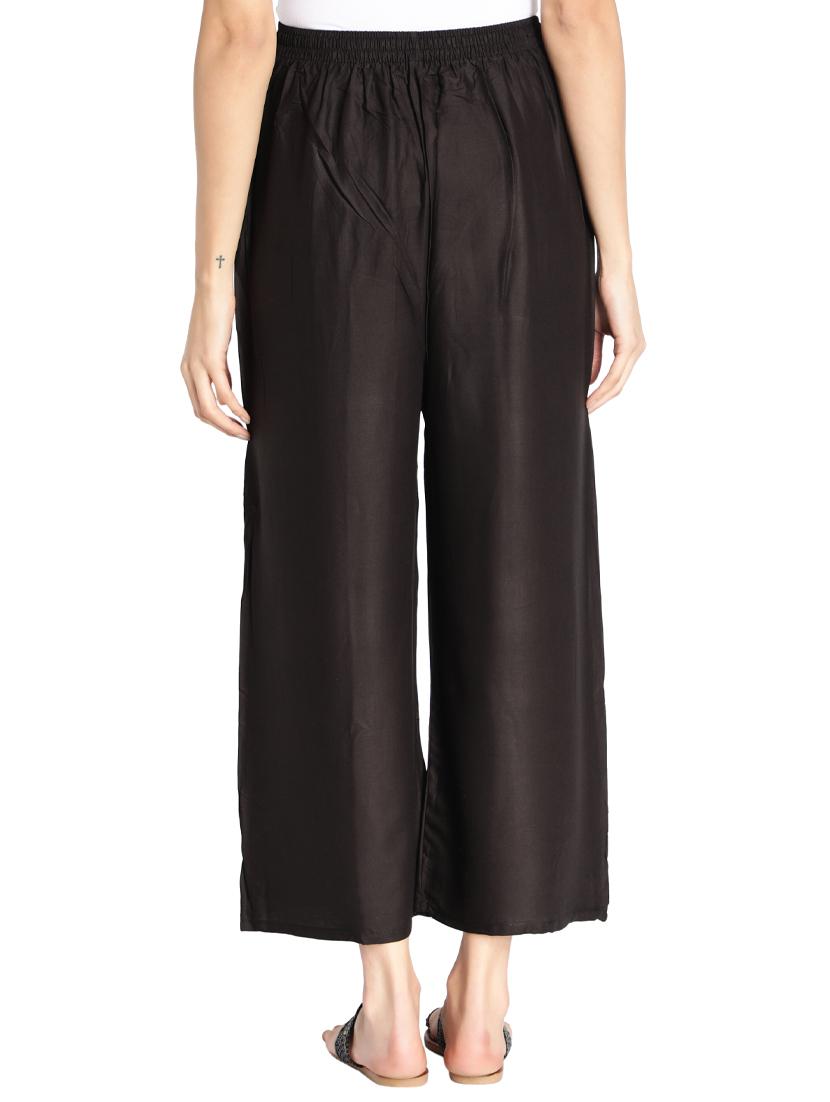 mid rise solid palazzo - 17826886 - Zoom Image - 3