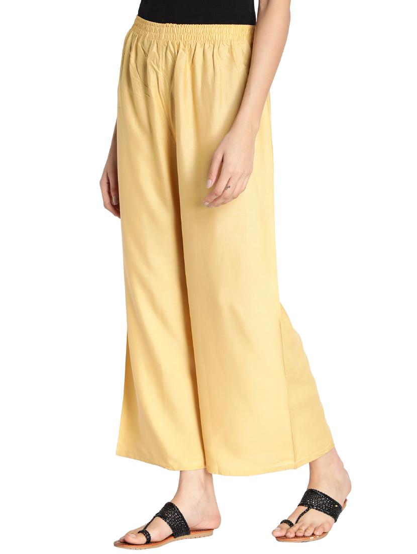 mid rise solid palazzo - 17826891 - Zoom Image - 2