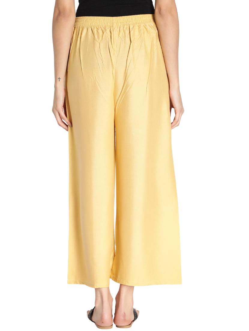 mid rise solid palazzo - 17826891 - Zoom Image - 3