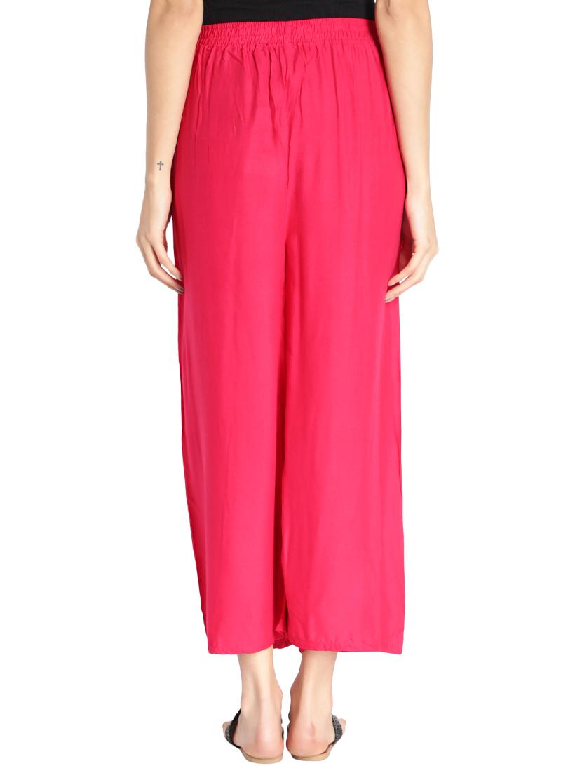 mid rise solid palazzo - 17826894 - Zoom Image - 3