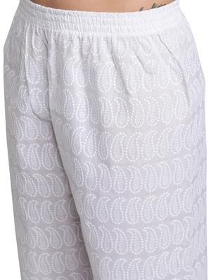 mid rise chikankari palazzo - 17826900 - Standard Image - 5
