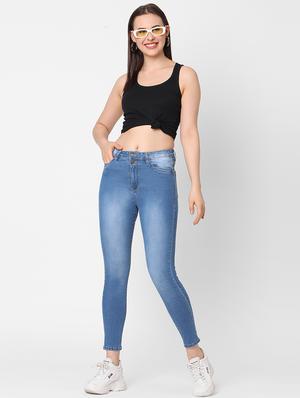 mid rise stone washed jean - 17827085 - Standard Image - 4