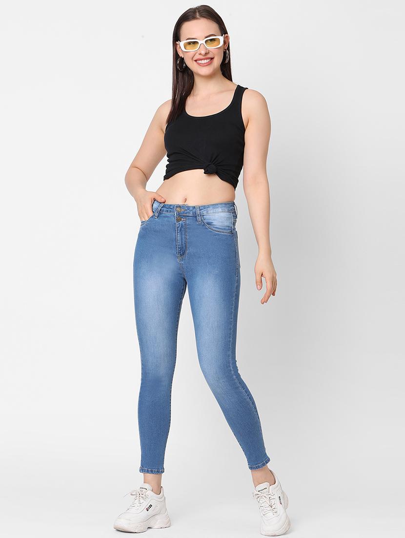mid rise stone washed jean - 17827085 - Zoom Image - 4