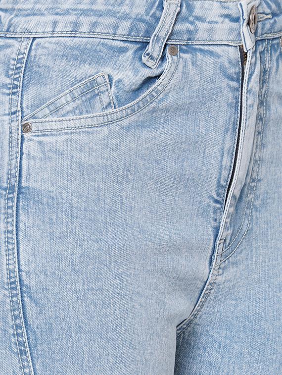 high rise stone washed jean - 17827087 - Zoom Image - 5