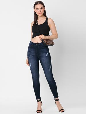high rise stone washed jean - 17827376 - Standard Image - 4
