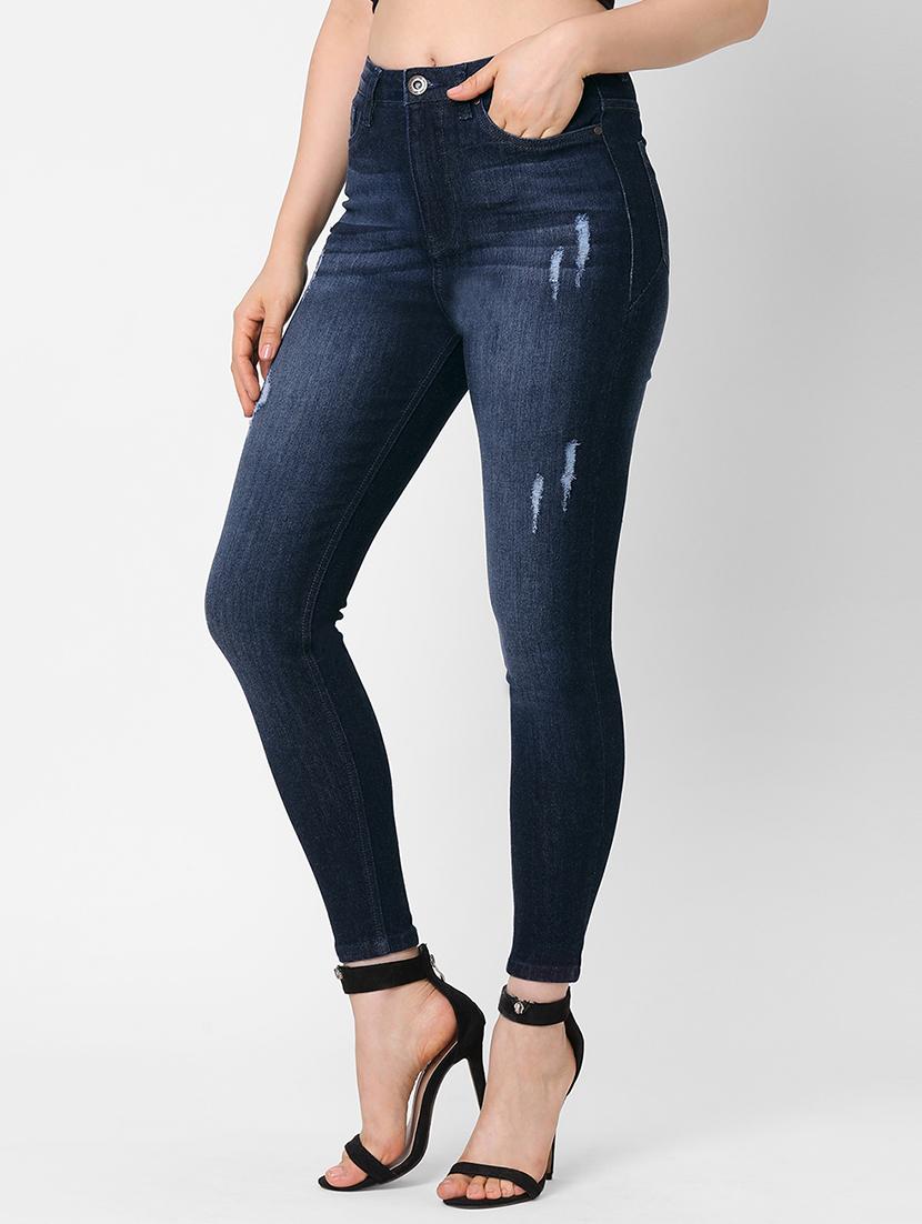 high rise stone washed jean - 17827376 - Zoom Image - 2