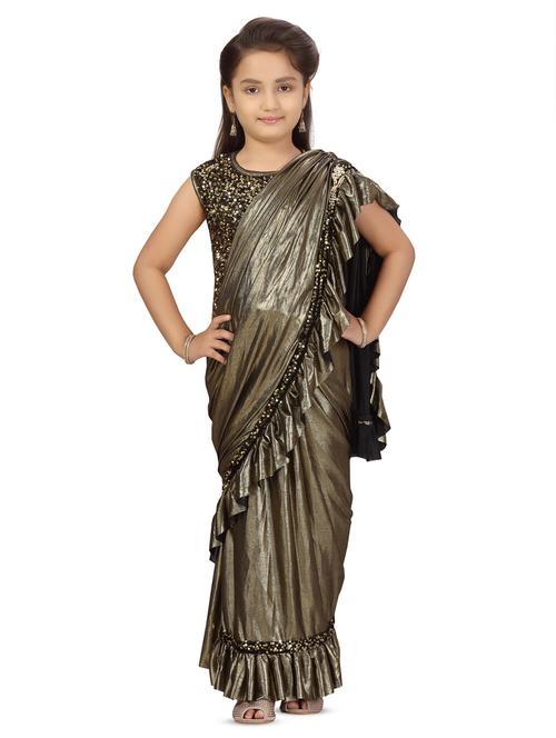 black solid lehnga choli - 17827876 - Standard Image - 1