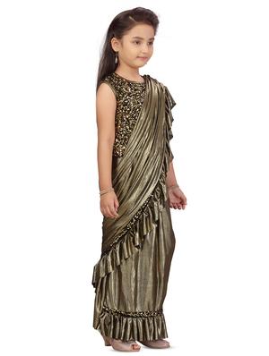 black solid lehnga choli - 17827876 - Standard Image - 2