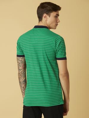 green striped polo t-shirt - 17828088 - Standard Image - 4