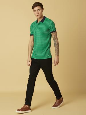 green striped polo t-shirt - 17828088 - Standard Image - 5