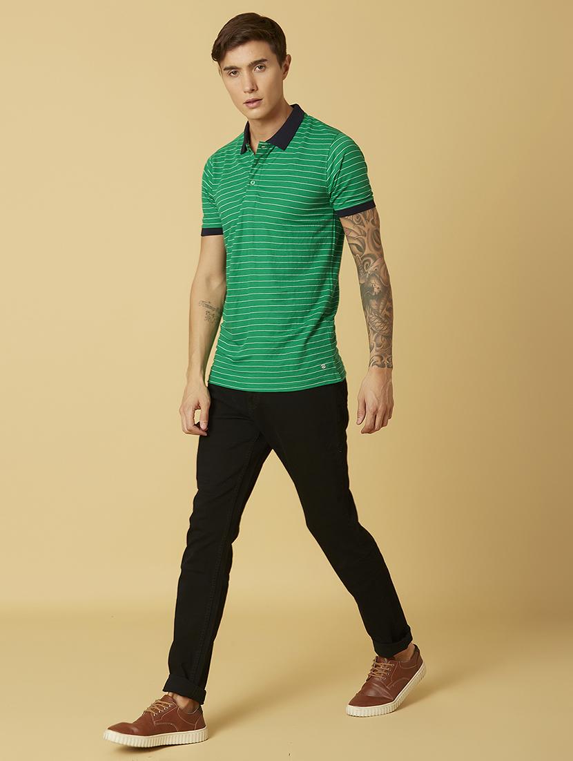 green striped polo t-shirt - 17828088 - Zoom Image - 5