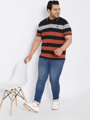 multi colorblock polo t-shirt - 17828444 - Standard Image - 4