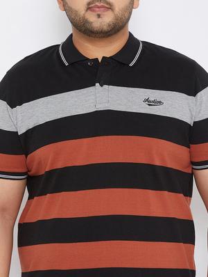 multi colorblock polo t-shirt - 17828444 - Standard Image - 5