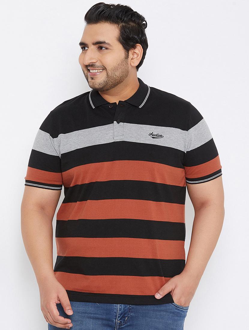 multi colorblock polo t-shirt - 17828444 - Zoom Image - 1