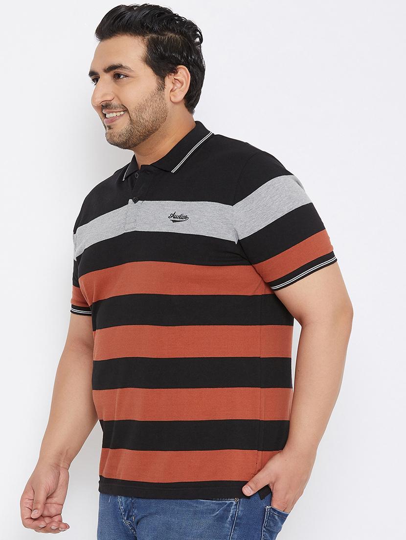 multi colorblock polo t-shirt - 17828444 - Zoom Image - 2