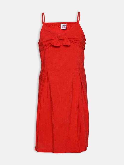 red solid frock - 17829153 - Standard Image - 1