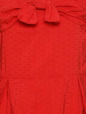 red solid frock - 17829153 - Standard Image - 3