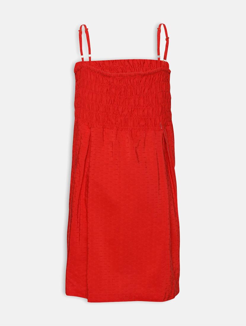 red solid frock - 17829153 - Zoom Image - 2