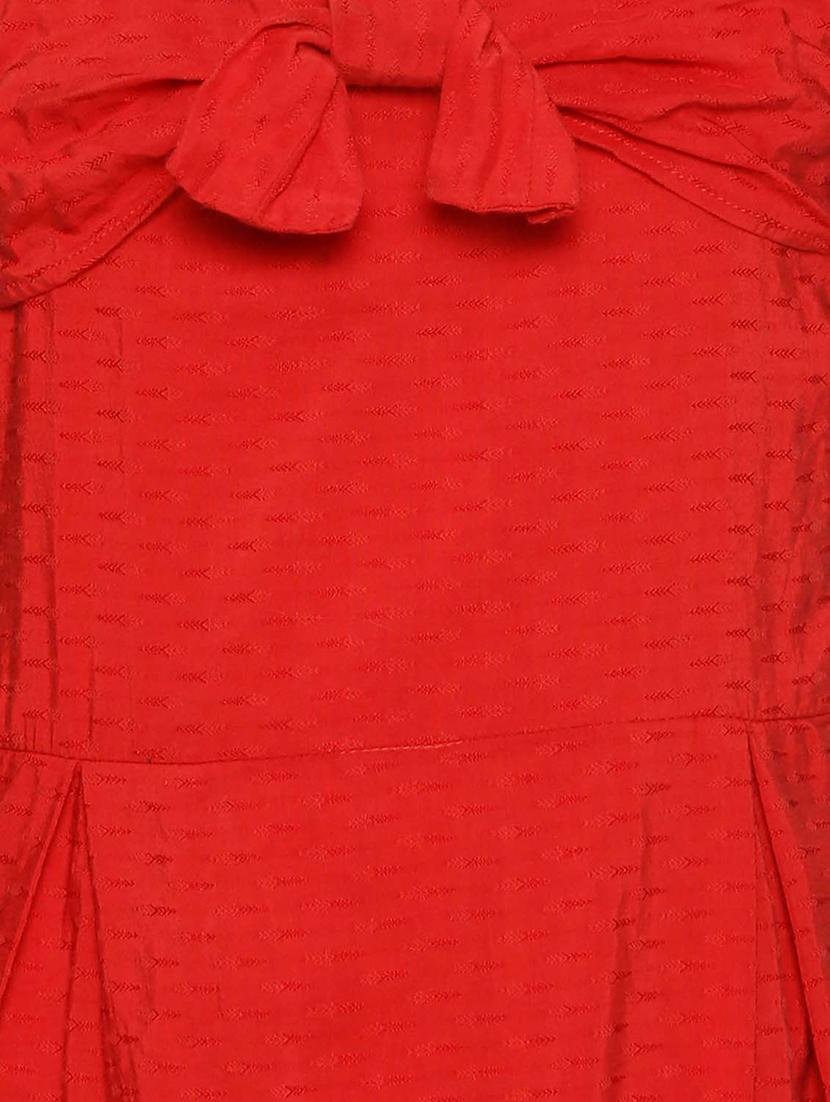 red solid frock - 17829153 - Zoom Image - 3