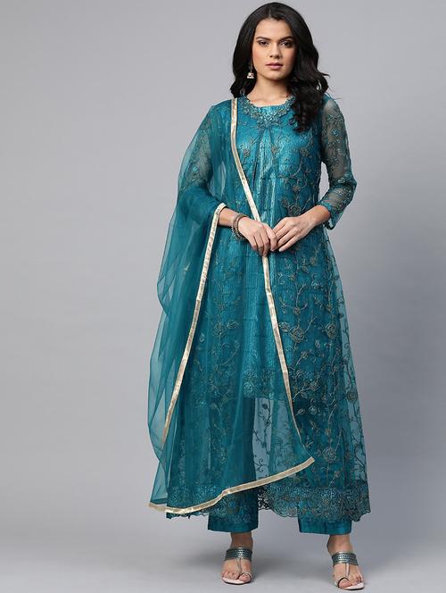 embroidered unstitched suit set - 17832124 - Standard Image - 1
