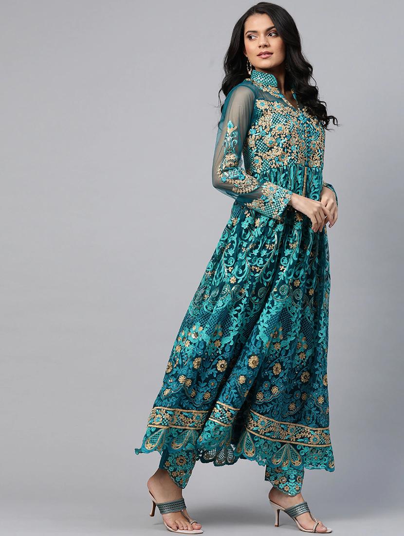 embroidered unstitched suit set - 17832128 - Zoom Image - 2