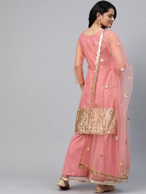embroidered unstitched suit set - 17832131 - Standard Image - 3