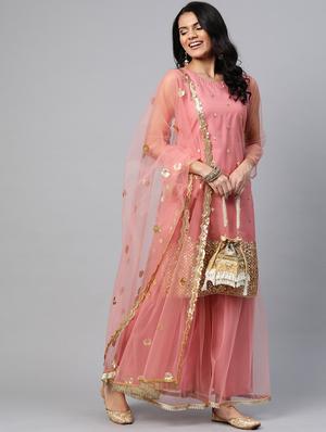 embroidered unstitched suit set - 17832131 - Standard Image - 4