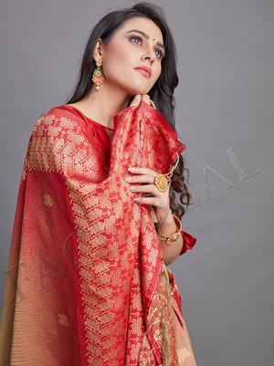 cream color pure silk saree for - 17832155 - Standard Image - 4