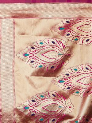 pink color banarasi silk saree for - 17832184 - Standard Image - 4