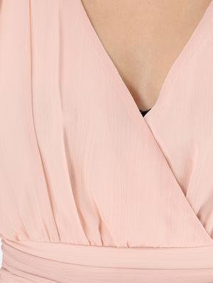overlap neck peplum top - 17832233 - Standard Image - 5