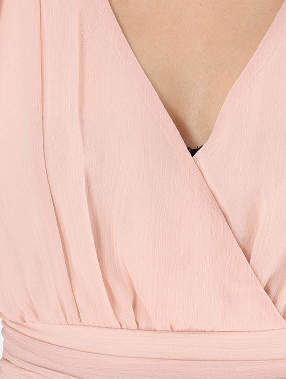 overlap neck peplum top - 17832233 - Zoom Image - 5
