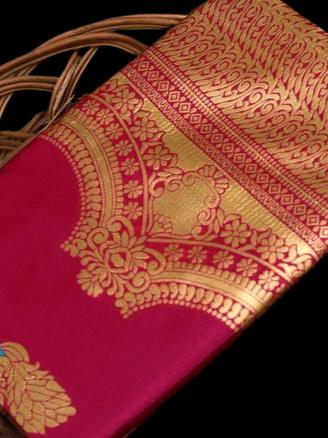 pink color banarasi silk saree for - 17832256 - Standard Image - 1