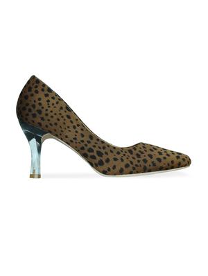 tan faux leather slip on pumps - 17832281 - Standard Image - 2