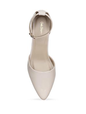 beige faux leather ankle strap sandals - 17832283 - Standard Image - 5