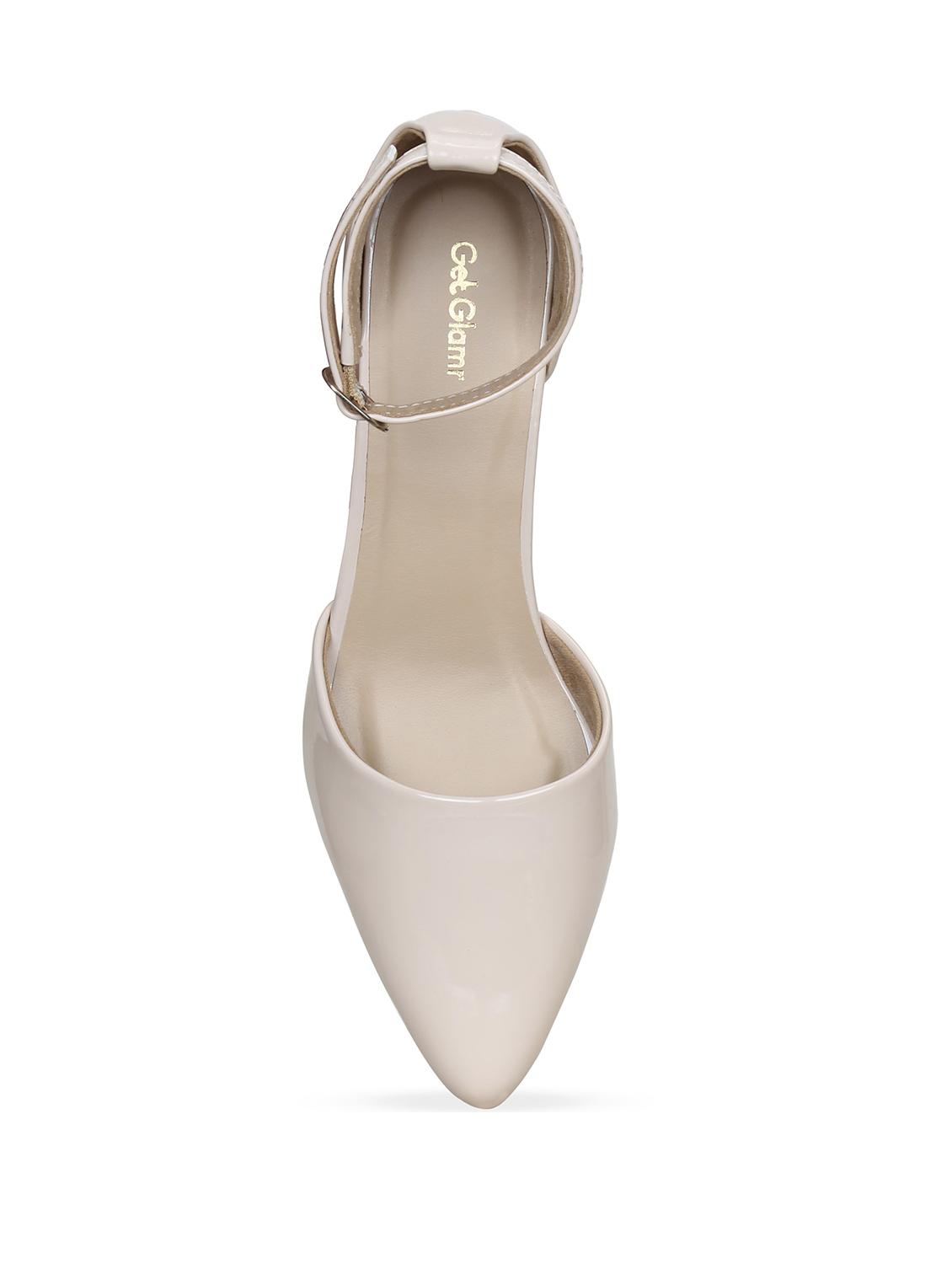 beige faux leather ankle strap sandals - 17832283 - Zoom Image - 5