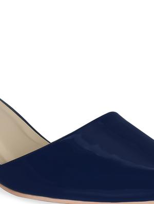 navy faux leather ankle strap sandals - 17832285 - Standard Image - 6