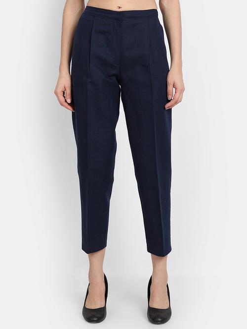 mid rise pleated trouser - 17832497 - Standard Image - 1