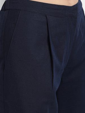 mid rise pleated trouser - 17832497 - Standard Image - 5