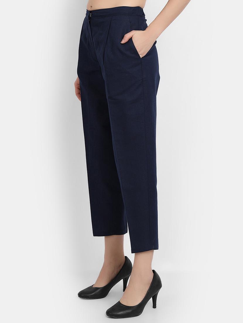 mid rise pleated trouser - 17832497 - Zoom Image - 2