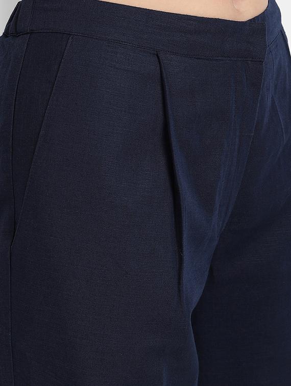mid rise pleated trouser - 17832497 - Zoom Image - 5