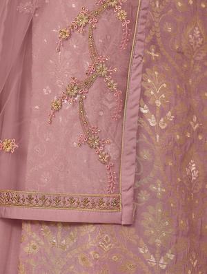 pink viscose sharara suits semistitched suit - 17832733 - Standard Image - 4