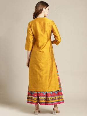 solid kurta skirt set - 17832770 - Standard Image - 4