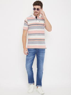 white striped polo t-shirt - 17833716 - Standard Image - 4
