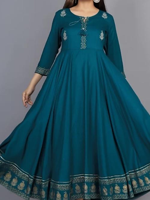 blue cotton kurta - 17834640 - Standard Image - 1