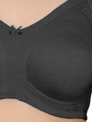 black solid regular bra - 17834679 - Standard Image - 4