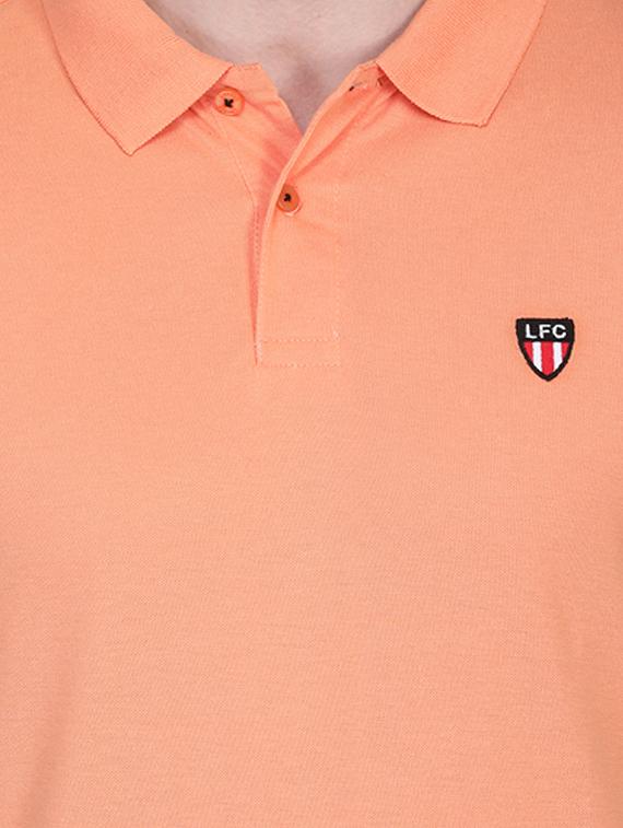 peach solid polo t-shirt - 17834763 - Zoom Image - 5
