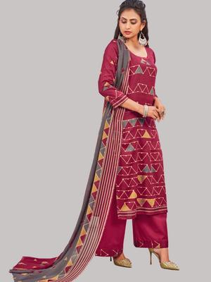 semi cotton printed unstitched suit - 17834785 - Standard Image - 2