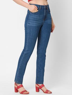 high rise stone washed jean - 17835109 - Standard Image - 2