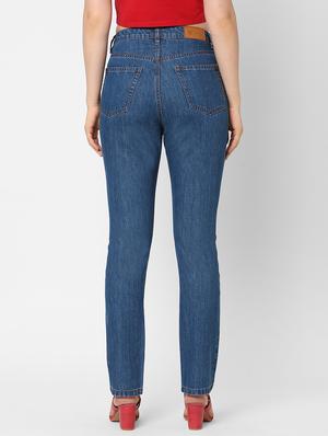 high rise stone washed jean - 17835109 - Standard Image - 3